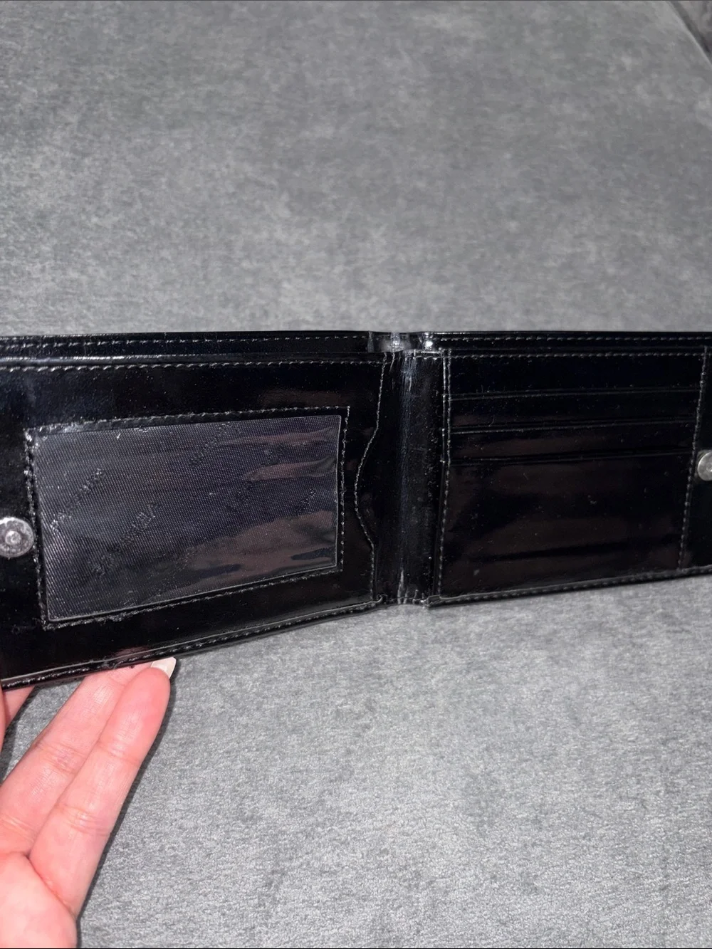 Versace Parfums - Black Patent Wallet Unisex
